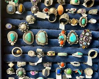 Wonderful Sterling and Turquoise rings and more