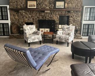 Blue chair has sold
