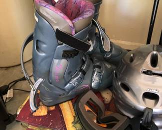 Solomon Ski Boots, Helmet