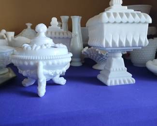 Exceptional Milk Glass Argonaut & more!