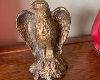 Vintage Bronze Eagle Statue