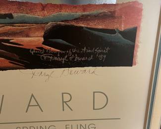 Daryl Howard Wichita Falls Museum & Art Center April 29 & 30, 1989 Vintage Print - Signed and Personalized