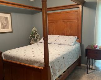 Wood Four Poster Canopy Bed