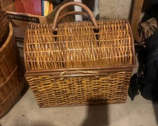 Woven Wicker Picnic Basket