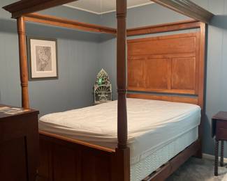 Wood Four Poster Canopy Bed