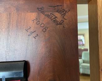 Walnut & Oak Tall Clock by Keith Baumstark - Signed and Dated - 2008 1 of 1 -