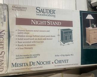 Sauder Night Stand -New in Box