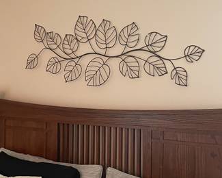 Large Metal Leave Cutout Wall Art