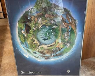 Vintage No Place Like Home Smithsonian Earth Day 1990 Poster Suzanne Duranceau - Signed by Artist -