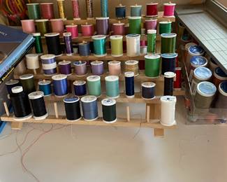 Wood Thread Holder Organizer