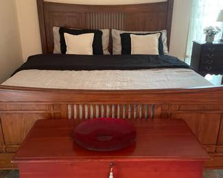 Solid Wood Mission Style King Bed