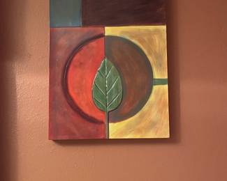 Abstract Leaf Wall Art