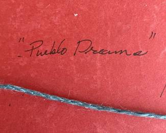 Copper Shield "Pueblo Dreams" by Joy Gibat - Signed and Dated