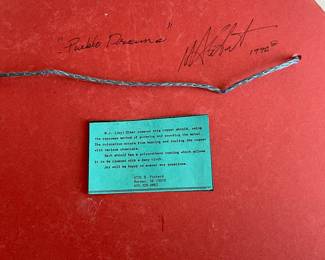 Copper Shield "Pueblo Dreams" by Joy Gibat - Signed and Dated