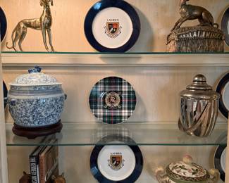 Ralph Lauren plates and handsome accents