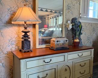 French chic dresser and mirror