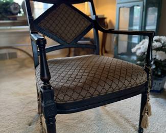 Double back accent chair