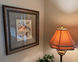 Horticultural print and grandma chic lamp