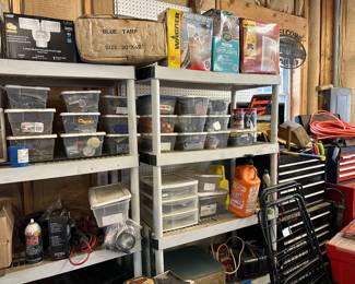 Assorted tools and hardware