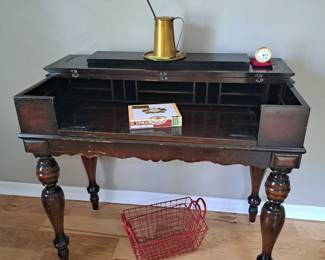 Antique Hinged Spinet Desk