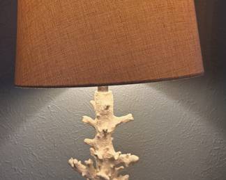 CORAL LAMP, 2 MATCHING
