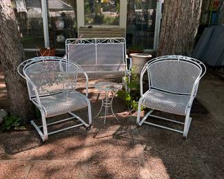 VINTAGE IRON PATIO FURNITURE