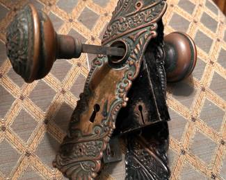 EXQUISITE ANTIQUE DOOR HARDWARE