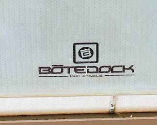 The BOTE Dock 10 classic, floating inflatable dock + swim platform. With BOTE Dock inflatable raft.