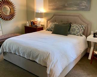 King size headboard with bed frame and Sealy Posturepedic mattress