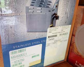 Mr SteamSteambath Generator- 257 cubic feet, new in box, retail is over $2000