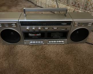 Vintage Double Cassette Boombox