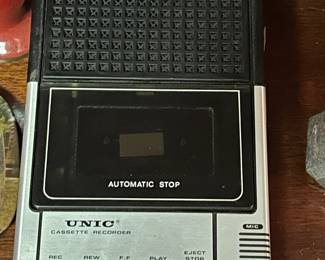 Vintage UNIC Portable Cassette Recorder