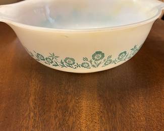 Large Vintage Glasbake Maid of Honor Bowl
