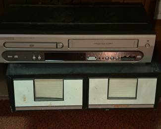 VCR Player and VHS Tape Organizers