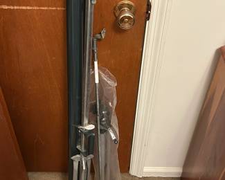 Vintage Retractable Film Projector Screen