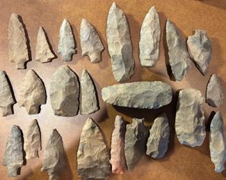 Great Longtime Collection of Arrowheads