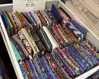 Fat quarters. Lots of Kaffe.