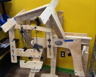 A Grace Co machine quilting frame with stitch regulator. Works with Juki and similar sewing machines.