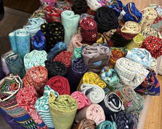 One yard cuts of fabric