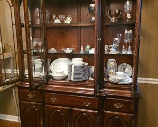China cabinet & contents