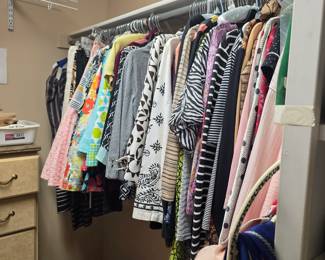 Ladies master bedroom closet - sizes in Small, Medium, petite small and some large