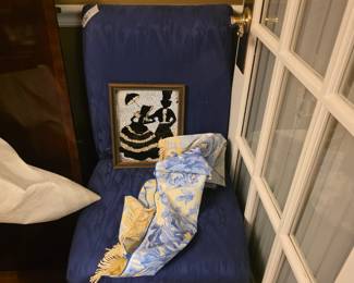 2 of these blue chairs