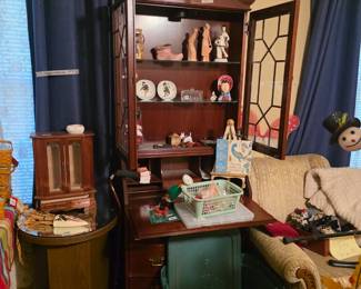 Lovely drop down desk with storage in office