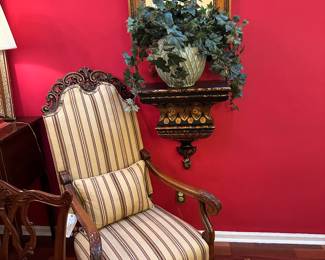 Just 1 large black painted sconce