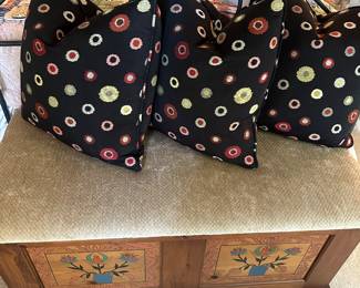 Hand made pillows with goose filled stuffing