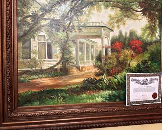 Certificate of authenticity oil on canvas
Purchased from Design and More originally 1200