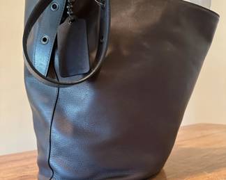Leather coach new with tags