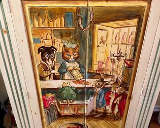 Beatrice potter style hand painted cabinet
Absolutely love this