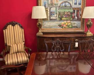 English high back chairs 1880