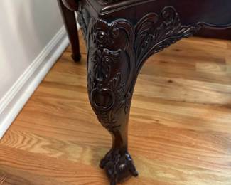 Detail on the dining chairs